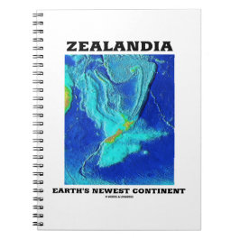 Zealandia Erdenneuster Kontinent Notizblock