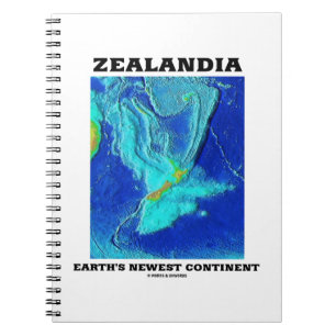 Zealandia Erdenneuster Kontinent Notizblock
