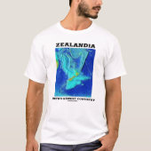 Zealandia Erdenneuster Kontinent T-Shirt (Vorderseite)