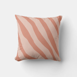 Zeba Pattern Peach Pink Throw Kissen