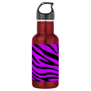 Zebbra Stripes Lila Trinkflasche