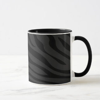 Zebbra Stripes Mattschwarzes Tasse