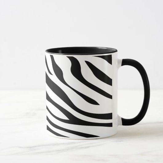 Zebbra Stripes Schwarzweiss Tasse (Rechts)