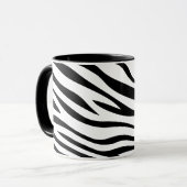 Zebbra Stripes Schwarzweiss Tasse (Vorderseite Links)