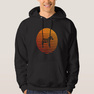 Zeberschattensilhouette vor einer Sonne Hoodie