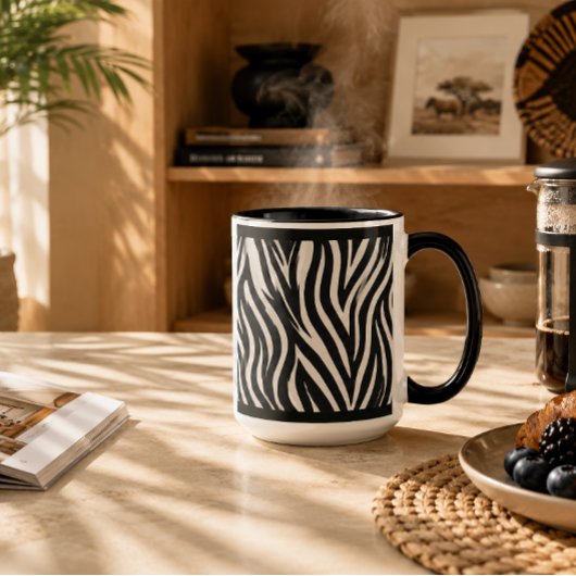 "ZEBRA" 11 OZ. KAFFEE TASSE