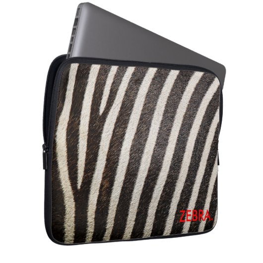 ZEBRA 13" Laptop-Hülse ZebraSkin Entwurf Laptopschutzhülle (Vorne Rechts)