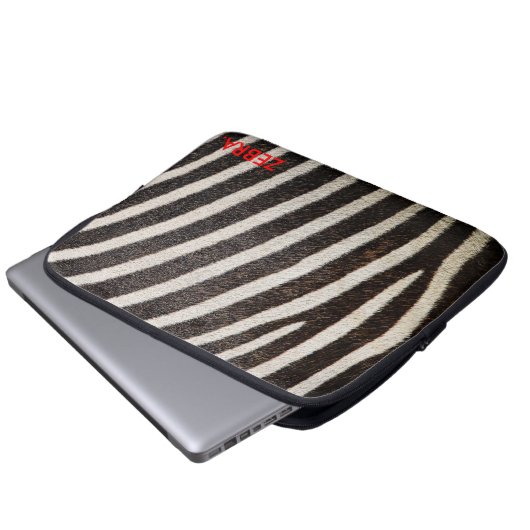 ZEBRA 13" Laptop-Hülse ZebraSkin Entwurf Laptopschutzhülle (Vorne Knopf)