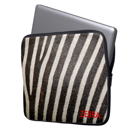 ZEBRA 13" Laptop-Hülse ZebraSkin Entwurf Laptopschutzhülle (Vorderseite Links)