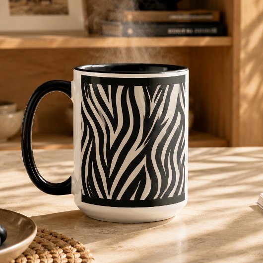 "ZEBRA" 15 OZ. KAFFEE TASSE