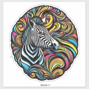Zebra 1 aufkleber