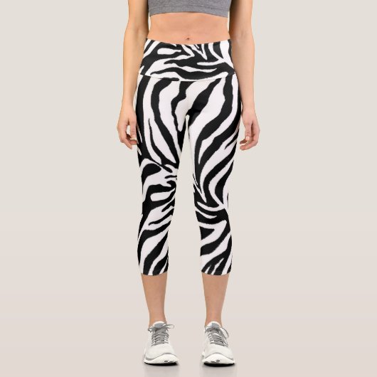 Zebra 1 capri leggings (Vorderseite)