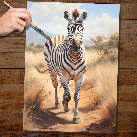 Zebra 1 Decoupage Paper Seidenpapier