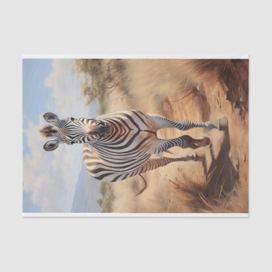 Zebra 1 Decoupage Paper Seidenpapier (Vorderseite)