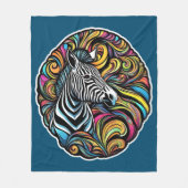 Zebra 1 fleecedecke (Vorderseite)