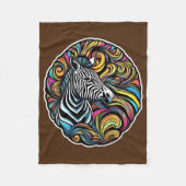 Zebra 1 fleecedecke (Vorderseite)
