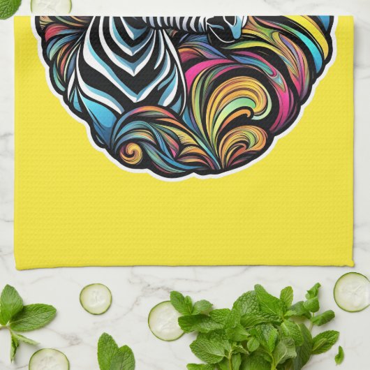 Zebra 1 geschirrtuch (Gefaltet)