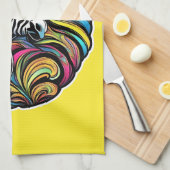 Zebra 1 geschirrtuch (Viertel Falte)