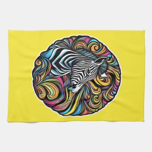 Zebra 1 geschirrtuch (Horizontal)