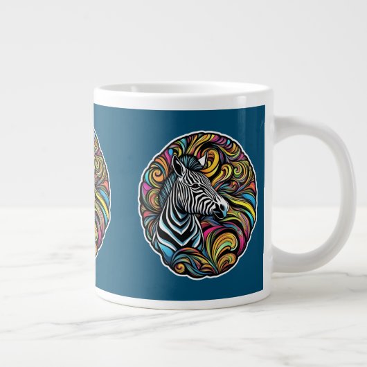 Zebra 1 Jumbo-Tasse (Rechts)