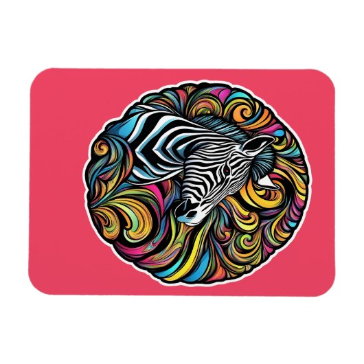 Zebra 1 magnet (Horizontal)