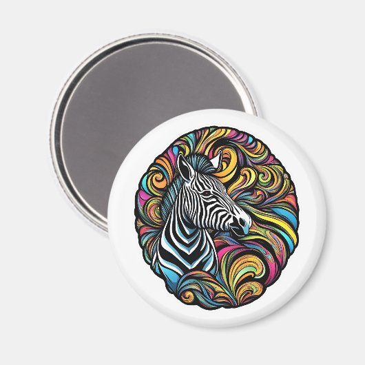 Zebra 1 magnet (Vorderseite/Rückseite)