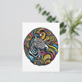 Zebra 1 postkarte (Stehend Vorderseite)