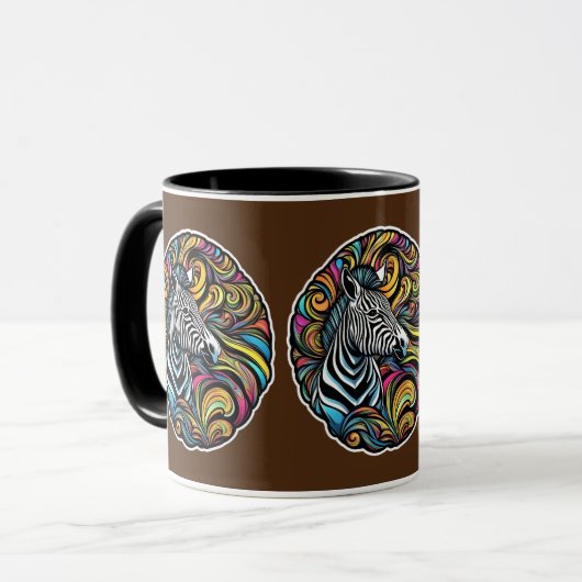 Zebra 1 tasse (Vorderseite Links)
