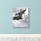 Zebra 25-jähriges Foto Leinwand Silver (Insitu (Holzboden))