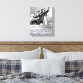 Zebra 25-jähriges Foto Leinwand Silver (Insitu (Schlafzimmer))