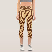 Zebra 2 capri leggings (Vorderseite)