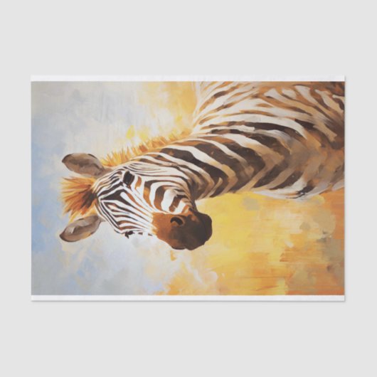 Zebra 2 Decoupage Paper Seidenpapier (Vorderseite)