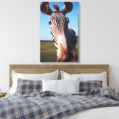 Zebra 2 leinwanddruck (Insitu (Schlafzimmer))