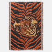 Zebra 2A Throw Blanket Decke (Vorderseite Vertikal)