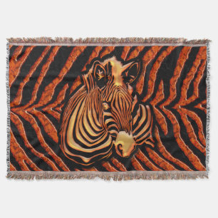 Zebra 2A Throw Blanket Decke