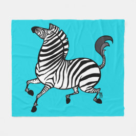 Zebra 3 Fleece Blanket