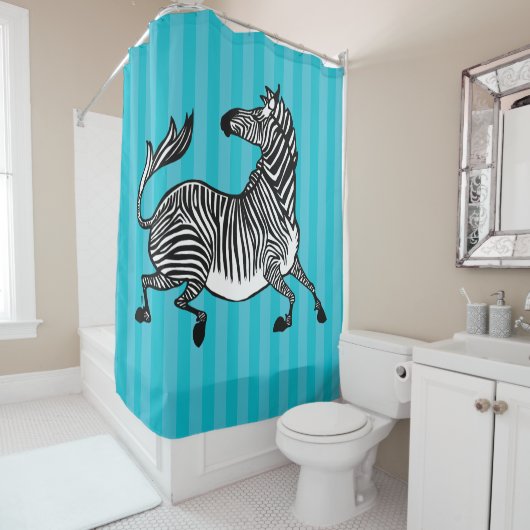 Zebra 4 Duschvorhang (Beispiel)