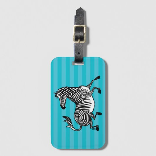 Zebra 4 Gepäckanhänger (Vorderseite Vertikal)