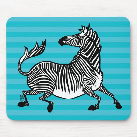 Zebra 4 Mousepad (Vorne)