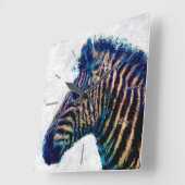 Zebra 4 Optionen Wanduhren (Winkel)