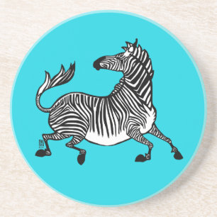 Zebra 4 Sandstone Untersetzer