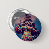 Zebra a Party Animal Button (Vorne & Hinten)
