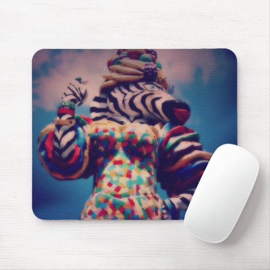 Zebra a Party Animal Mousepad (Mit Mouse)