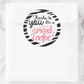 Zebra ABCs Jar Labels Runder Aufkleber (Tasche)