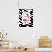 Zebra ABCs Poster (Küche)