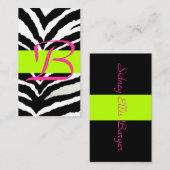 Zebra-Abschlusskarte Begleitkarte (Vorne/Hinten)