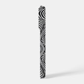 Zebra Abstract S/W iPhone Hülle (Linke Seite)