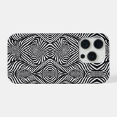 Zebra Abstract S/W iPhone Hülle (Rückseite (Horizontal))