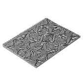 Zebra Abstract S/W Notizblock (Linke Seite)