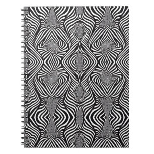 Zebra Abstract S/W Notizblock